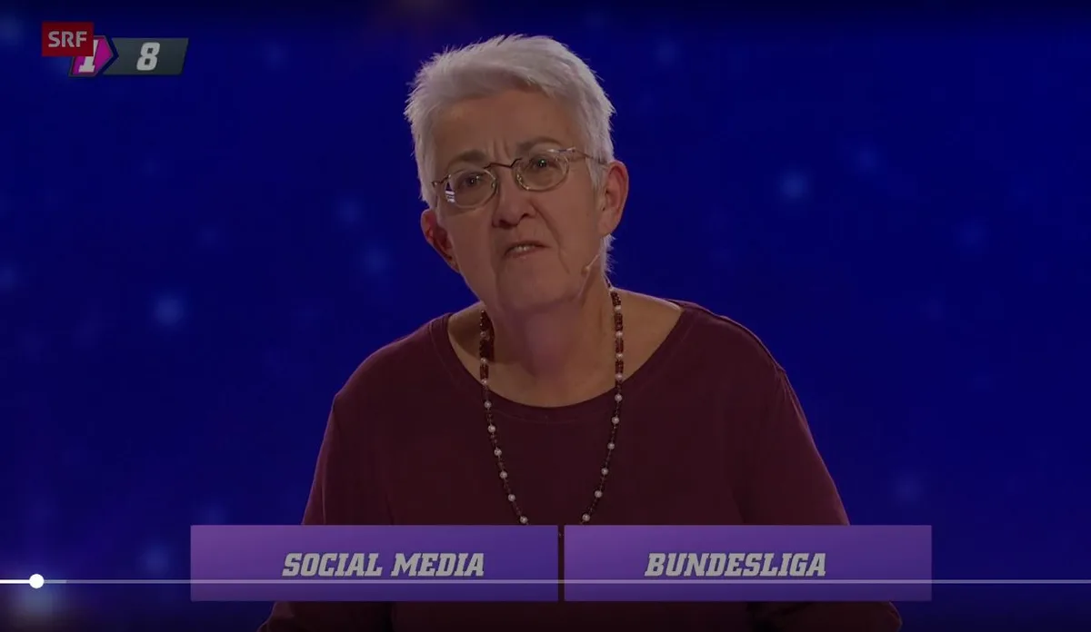Beim Quiz 1 gegen 100.